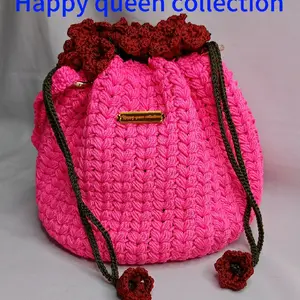 TAS RAJUT HANDMADE {pink_stabillo}