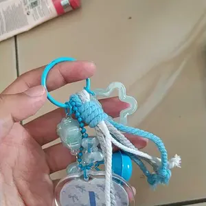 ￼Gantungan Huruf Alphabet Bag Charm Keychain Abjad Akrilik Bag Charm Keychain Mac rame