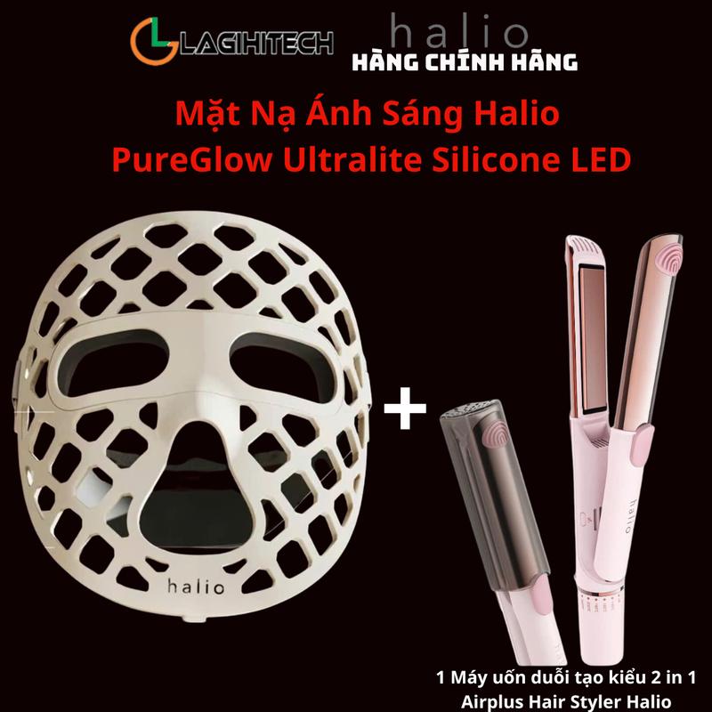 Mặt Nạ Ánh Sáng Halio PureGlow Ultralite Silicone LED Face Mask (Bảo Hành 1 Năm) - Hàng Chính Hãng