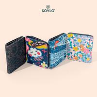 Gambar SOVLO Eloise Wallet - Dompet Lipat Mini Uang dan Kartu / 2 in 1 Wallet Kanvas - Dompet Kulit Kekinian - Dompet Wanita - Biru_Mar dari Sovlo Kota Administrasi Jakarta Barat 1 Tokopedia
