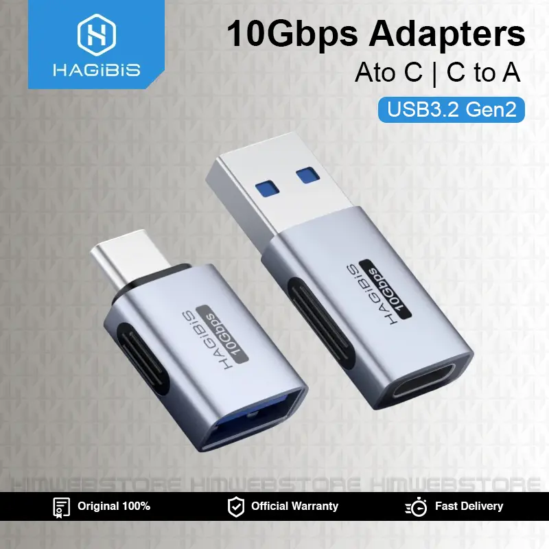 Converter HAGIBIS USB Type-C Female Male To USB 3.2 Male Female To Type-C Adapter OTG
