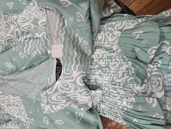 Product Review of MODEN PLEATED AYRA 2 BY MELIA DESIGN KAIN PLEATED COTTONG MANGO PREMIUM MURAH PLUS SIZE from c**m 1