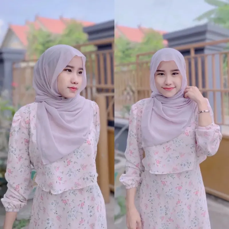 Vallerie Dress Vintage Korean Look (Busui Friendly) By Wafacloth.id Resleting dibalik ruffle, Tali kanan & kiri 1