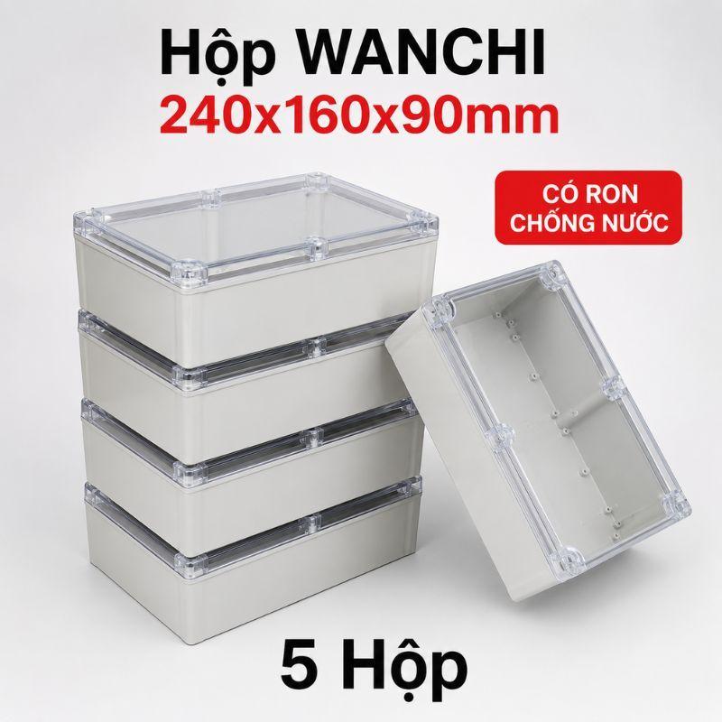Hộp Nhựa ABS 240x160x90mm Có Ron Chống Nước Đựng Mạch Điện Tử ,Tủ Điều Khiển…