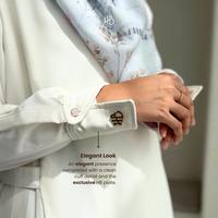 Gambar HIJABERLIN - Ghumaisha Outer Dress Premium Haji and Umroh - White dari Hijaberlin Kota Depok 3 Tokopedia