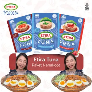 Paket Nanakoot - Etira Tuna RTE Varian Rasa Dalam Minyak Kanola Bumbu Pedas Saos Tomat 75gr Halal