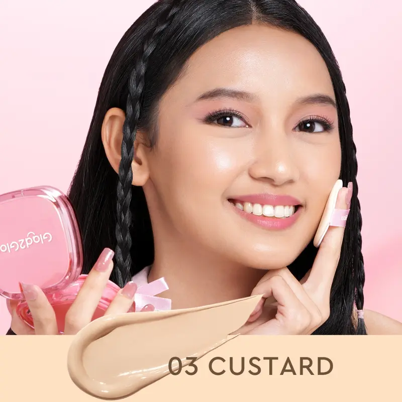 Glad2Glow G2G Perfect Cover Cushion Oil-Control matte Waterproof Sweatproof Finish Poreless 6