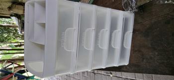 Product Review of Rak Kosmetik 5 Susun Laci Tarik Organizer Meja Rias Kamar Storage Serbaguna Plastik Putih Aesthetic Bagus from t**a w**a 0