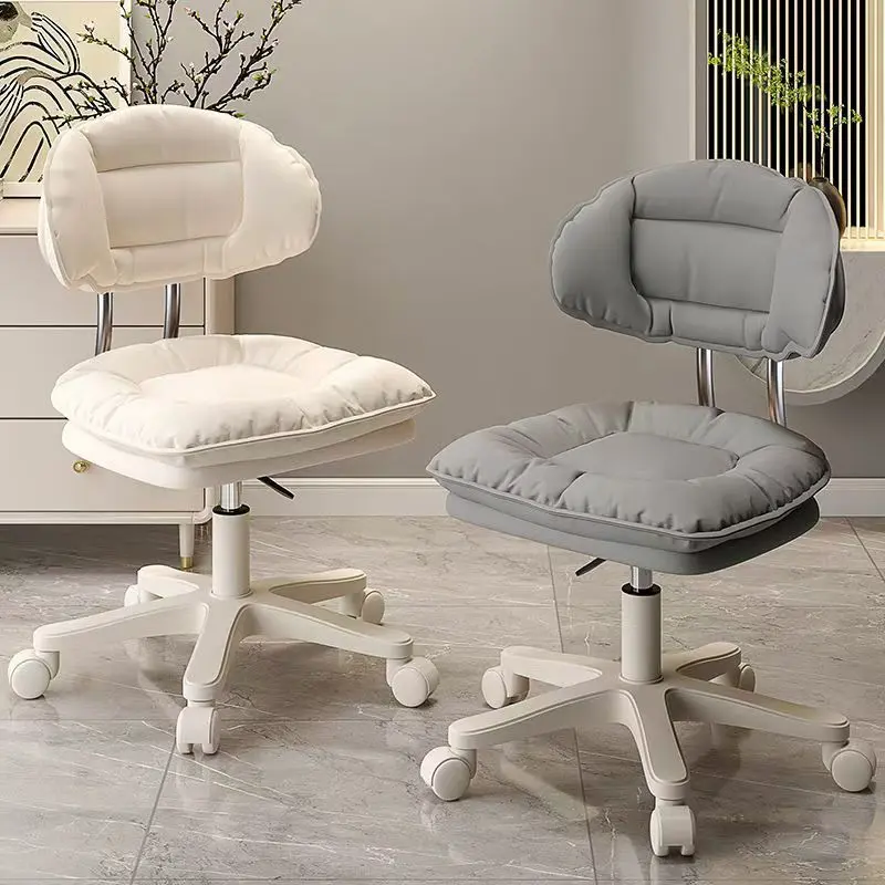 Cloud Stool Chair With Backrest Wheel for Salon Stool Office Chair Computer Chair 360°Rolling