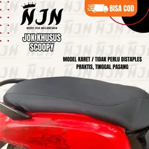 SARUNG JOK MOTOR SCOOPY BAHAN OSCAR IMPORT TERBARU TINGGAL PASANG 2