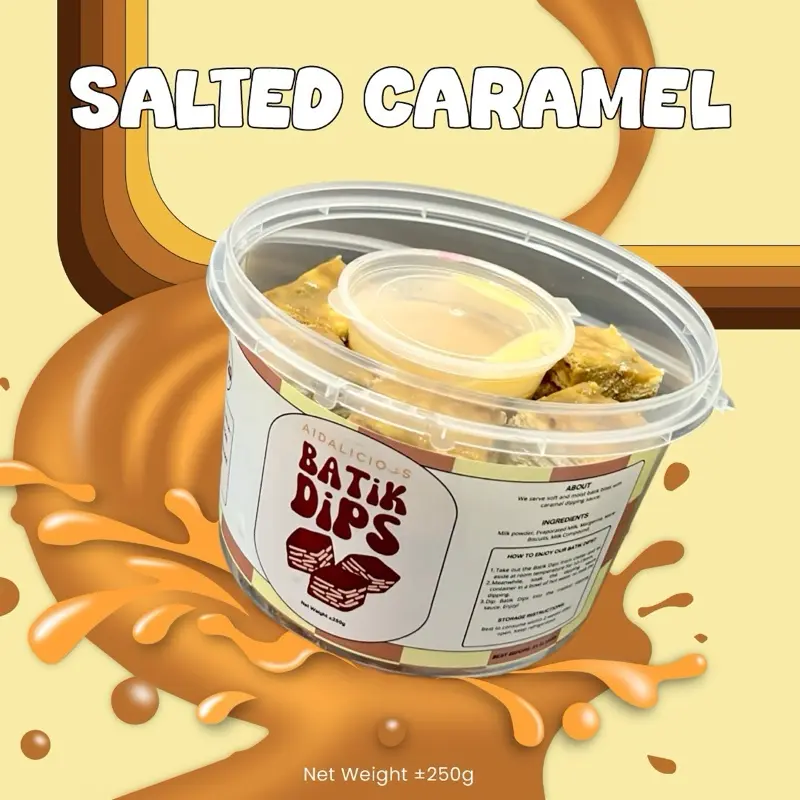 KEK BATIK DIPS SALTED CARAMEL AIDALICIOUS - TikTok Shop Malaysia
