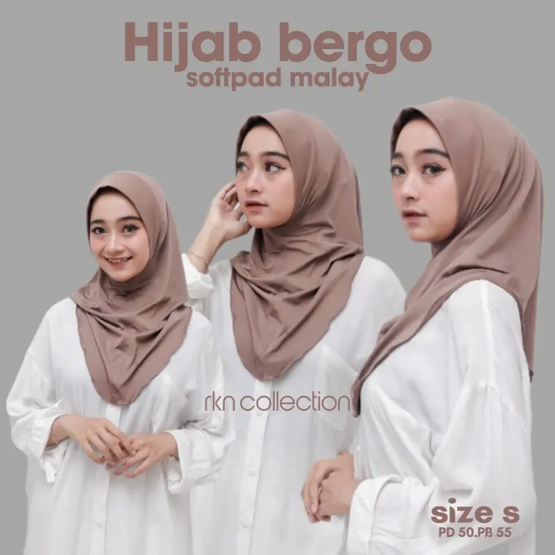 Hijab Sport S/Bergo Softpad Size S Spandex