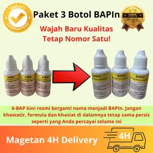 Pelangi Flora Indonesia Paket 3 Botol BAP Hormon Pembungaan Anggrek Perangsang Tunas & Bunga