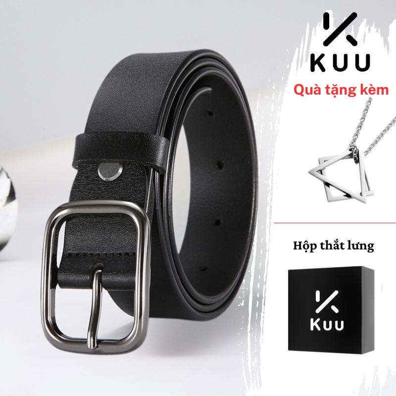 Thắt Lưng Nam Nữ Miz Belt Đen 105cm*2.8cm Titan Sang Trọng Phong Cách Hàn Quốc Kuuclothes Tặng Vòng Cổ