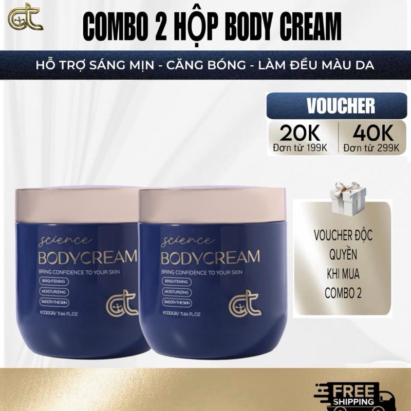    1.1  VOUCHER ĐỘC QUYỀN   COMBO 2 HỦ BODY CREAM SCIENCE HỖ TRỢ DƯỠNG DA TRẮNG SÁNG 