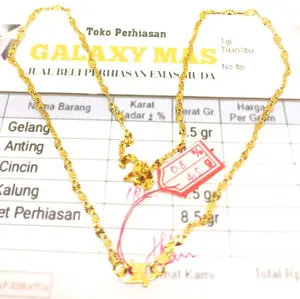 (Ready) Kalung pecah kopi emas muda asli free surat dari toko Kalung wanita dewasa masakini