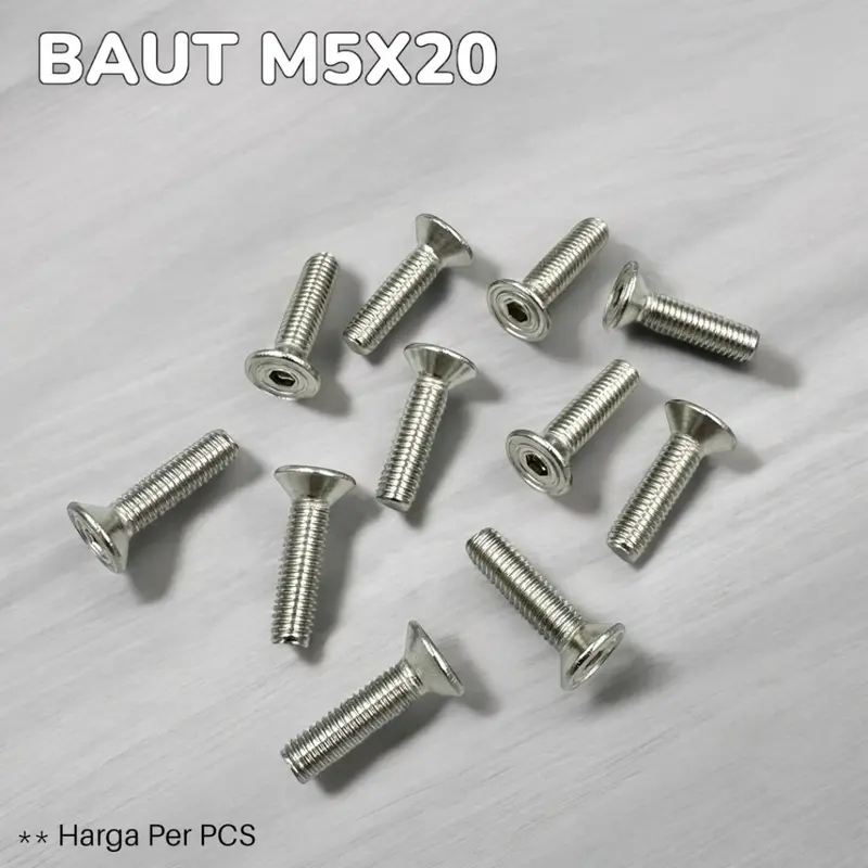 Baut Cover Tangki TYGA BAUT M5x20 Harga per PCS 1