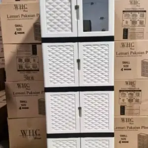 Lemari plastik cantik minimalis bisa bongkar pasang kondisi  baru ( bukan reject pabrik atau sortiran)