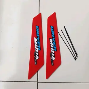 2pcs Wiper Wing Tulisan DRIVER MUDA 8warna