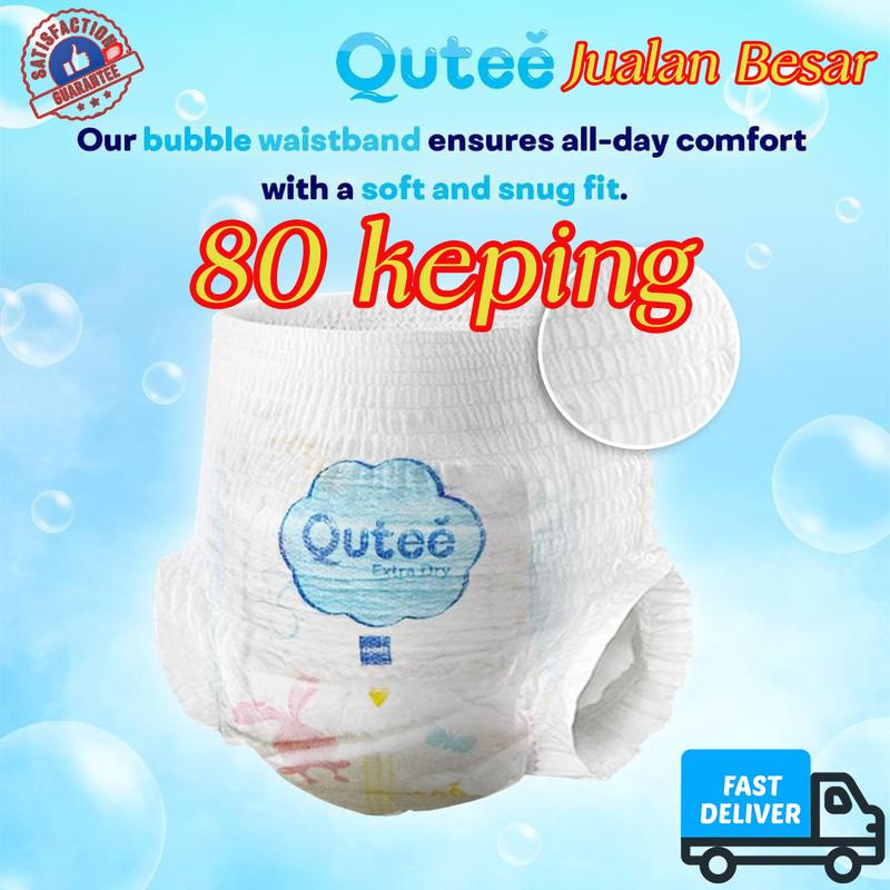 (80 keping kesemuanya) Qutee Diapers【Buy 1 Free 1】Total 80 Pcs - TikTok ...