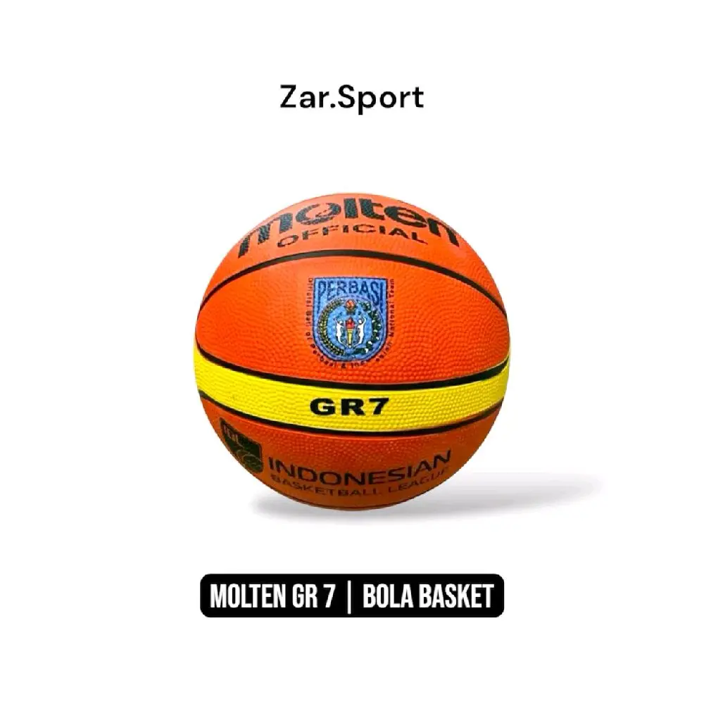 BOLA BASKET MOLTEN GR 7 Kulit Size 7 | Bola Basket | PERBASI Ball Outdoor kulit sintetis gawang freestanding
