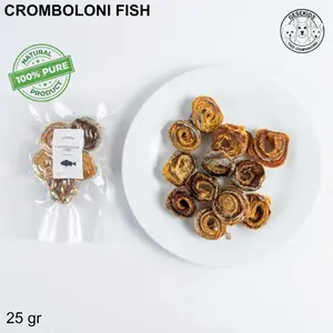 Cromboloni Fish Dog Treat 25gr | Snack Ikan Natural GESEKIDS