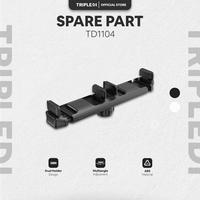 Gambar TRIPLEDI Tablet Holder Clip Spare Part TD1104 Stand Clamp 360 Degree Ball Head Jepit 13 Inch Retractable Dual Phone Klip - Hitam dari TRIPLEDI Kab. Tangerang 1 Tokopedia