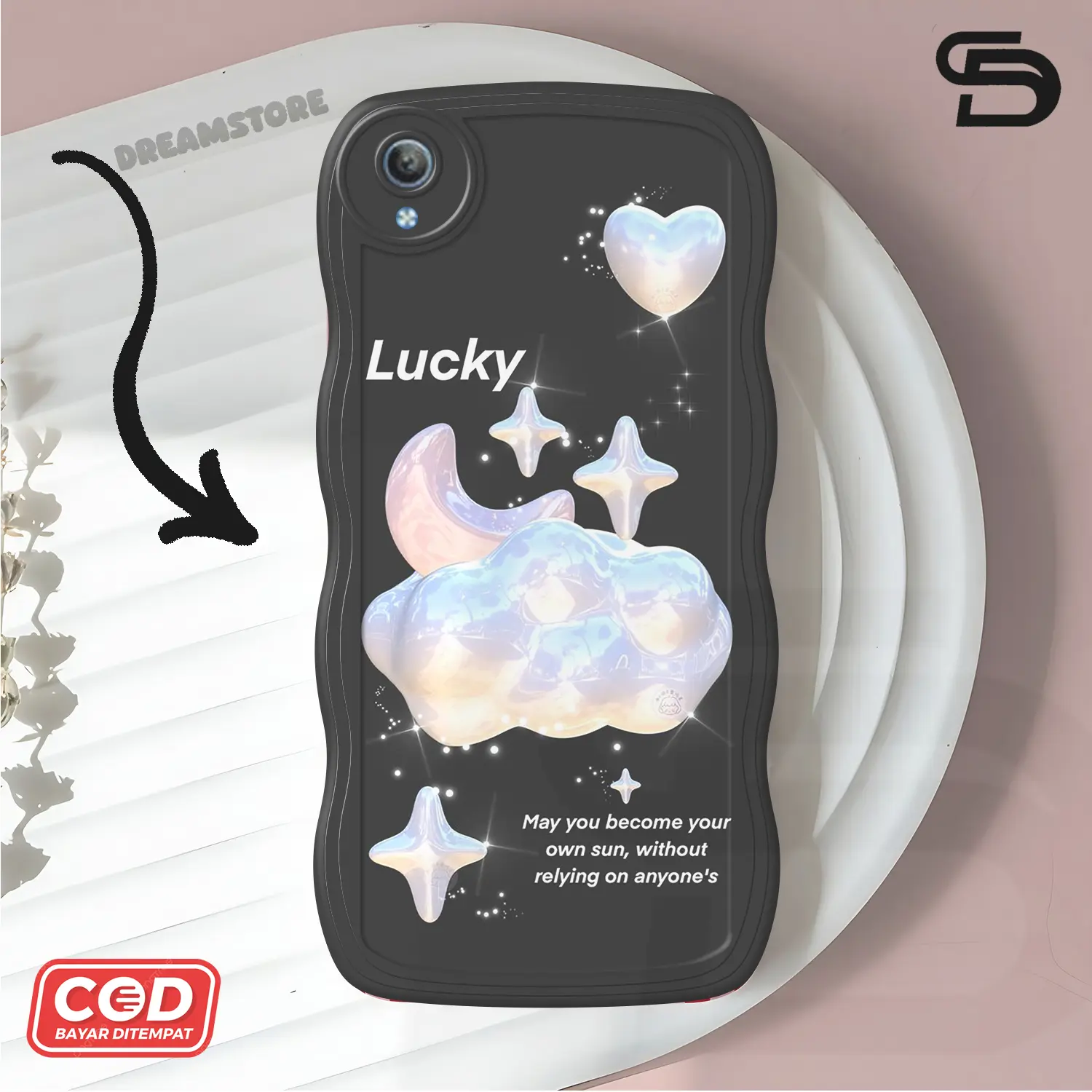 Case Gelombang VIVO Y91C / Y1S / 1820 Motif Aesthetic Bahan Softcase silicon Lentur - Skin / Casing Handpone - Cesing Gelombang - Gelombang Case -Aksesoris Ponsel - Fashion Case - Vrial - Terlaris Cover Handphone Hardcase - Case Termurah