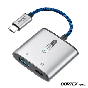 Cortex intelligent - MH366 OTG USB C/Type-C To USB 3.0 + 60W Charging 2in1 splitter Adapter
