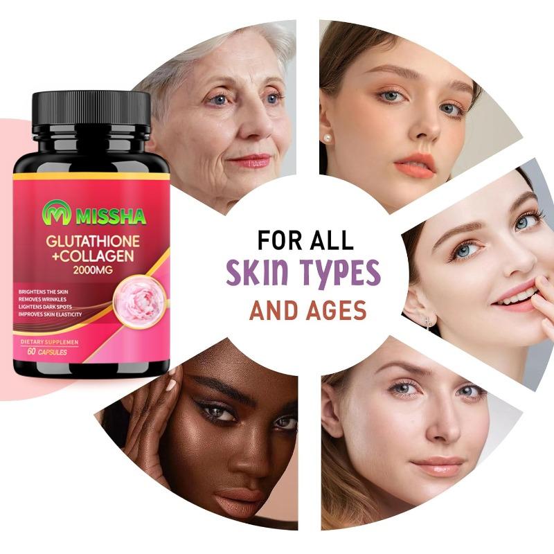 Missha Glutathione + Collagen Capsules, Skin whitening, 60 Capsules - TikTok  Shop Philippines