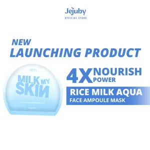 [1PCS] Rice Milk Aqua Ampoule Mask | Sheet Mask | Masker Perawatan Wajah