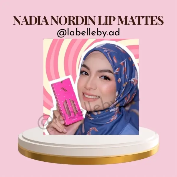 Nadia Nordin Lip Matte 2piece set Makeup Lipstick