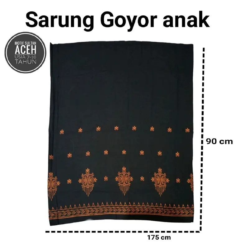 SARUNG BATIK ANAK SD / MI USIA 7-10 TAHUN BAHAN 100% RAYON SUPER ORIGINAL BY SARJACK GALLERY Muslim Motif kekinian 1