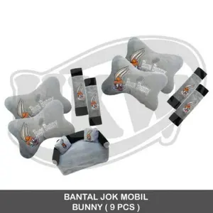 Bantal jok mobil bunny 9pcs