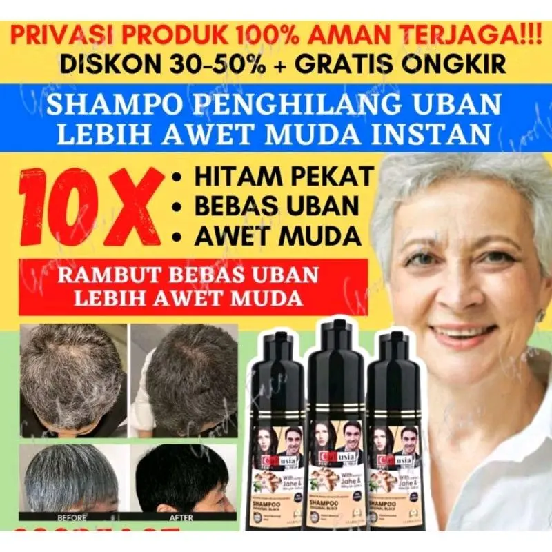 Cultusia Hitam Shampoo Penghilang Uban Original 1