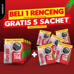 Uang Emas Kopi Bro Kopi Gula Aren (10 sachets x 23g)