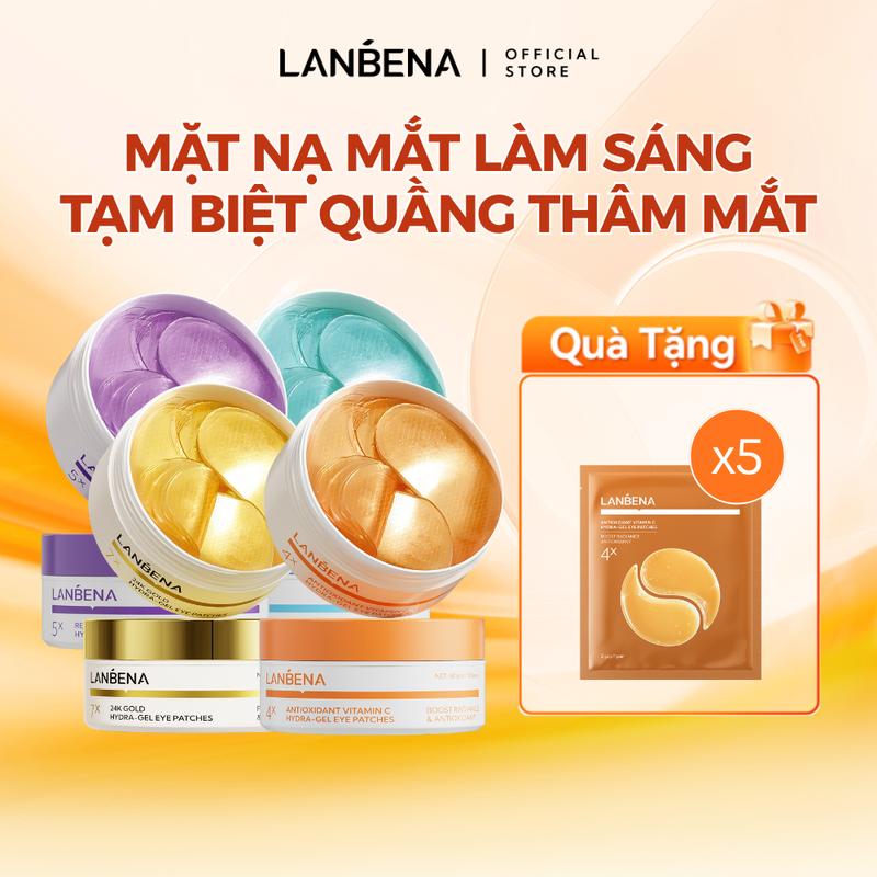   AFF  Mặt Nạ Mắt LANBENA Hỗ Trợ Dưỡng Sáng Giảm Quầng Thâm Mờ Nếp Nhăn Săn Chắc Da Giảm Bọng Mắt Dưỡng Ẩm Sâu Vùng Mắt Hỗ Trợ Trẻ Hóa Công Nghệ Gel Sinh Học Hai Mặt Lưới 60 Miếng 