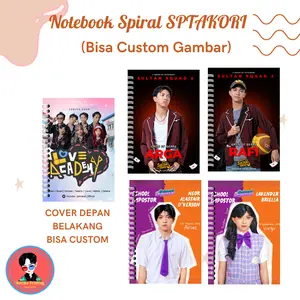 Notebook Spiral Sptrakori Love Academy Sultan Squad - Buku Tulis Buku Catatan Saputra Kori