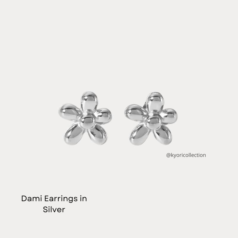 Kyori Collection - Dami Earrings - Anting Tusuk Bunga Titanium Anti Karat 2