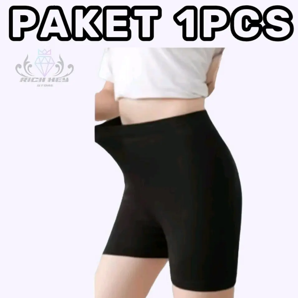 CELANA SHORT ISI 1 PCS CELANA PENDEK WANITA HARGA MURAH ADEM MENYERAP KERINGAT JAHITAN RAPI LUAR DALAM ANTI ROBEK daily ❤ hitam