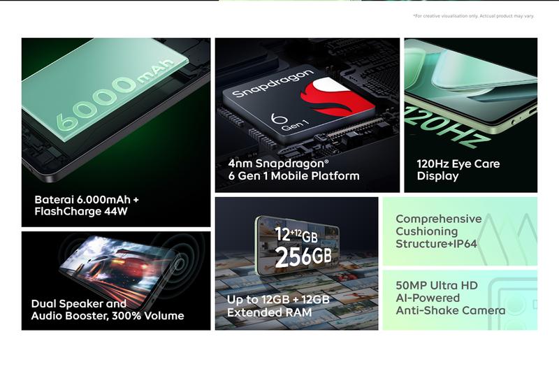 Product Introduction of vivo iQOO Z9x (12/256) Snapdragon 6 Gen 1 4nm (ANTUTU 570,456+), 6000 mAH, 1000 nits 120hz eye-care display, Dual Stereo Speaker] 1