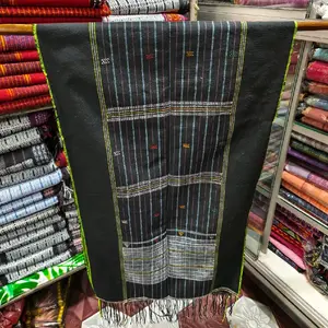 Ulos Simalungun Suri-suri Tenun Mesin Hitam