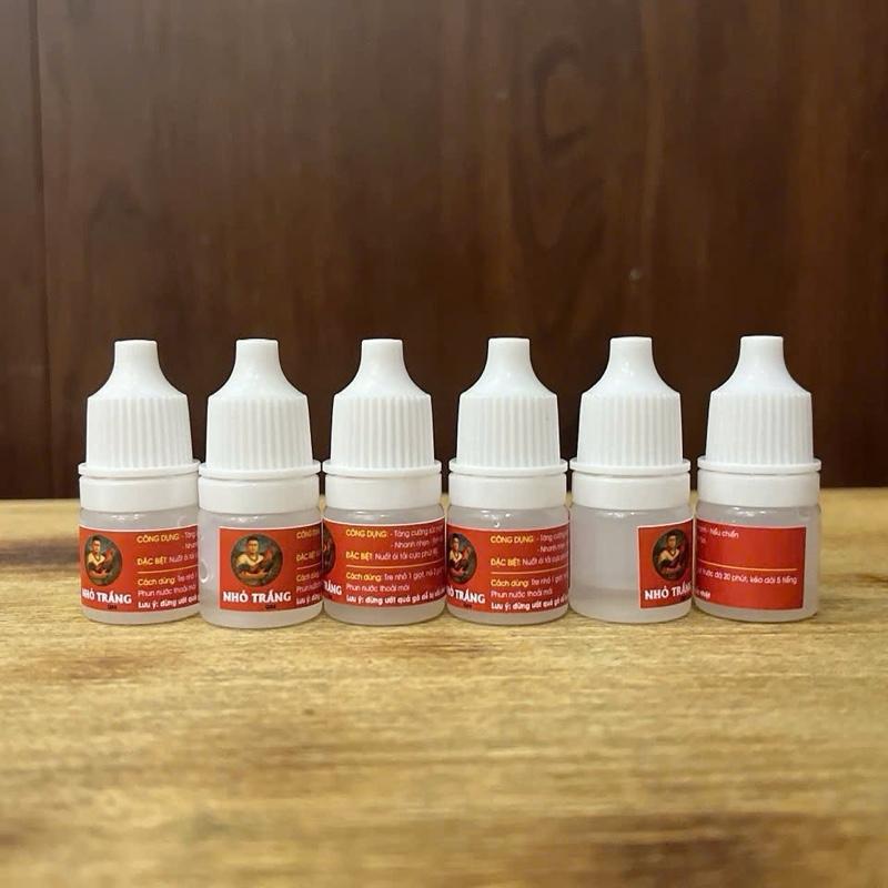 Nhỏ Trắng Quang Cá Sấu 1ml - Sản Phẩm Tăng Cường Sức Mạnh Cho Gà Tre & Gà Nòi - Liều Dùng 1 Giọt Cho Gà Tre 2 Giọt Trước Biểu Diễn 20 Phút