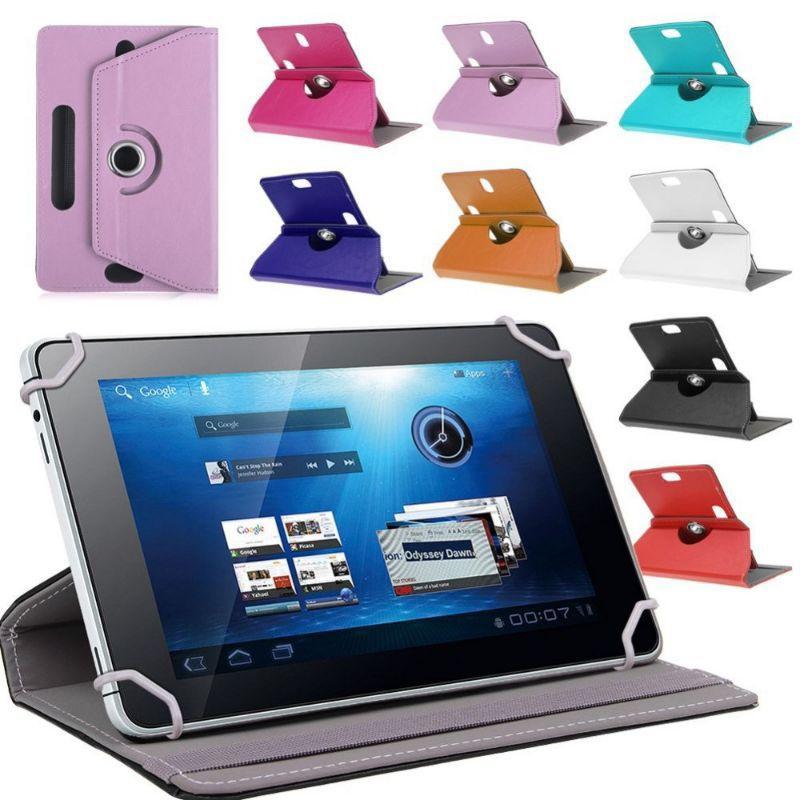 Tablet PC P20 8 10.1 10 inci Inch Android Tab Rotary Case Leather Flip Casing Book Cover Kesing Biru Hitam 1