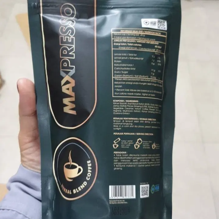 Maxpresso kopi herbal berkualitas tinggi kemasan coffee 4