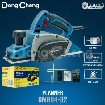 DONGCHENG DONG CHENG DMB04-82 Mesin Serut Kayu 82MM Planer 500watt DMB 04-82 original di jamin asli mesin ketam