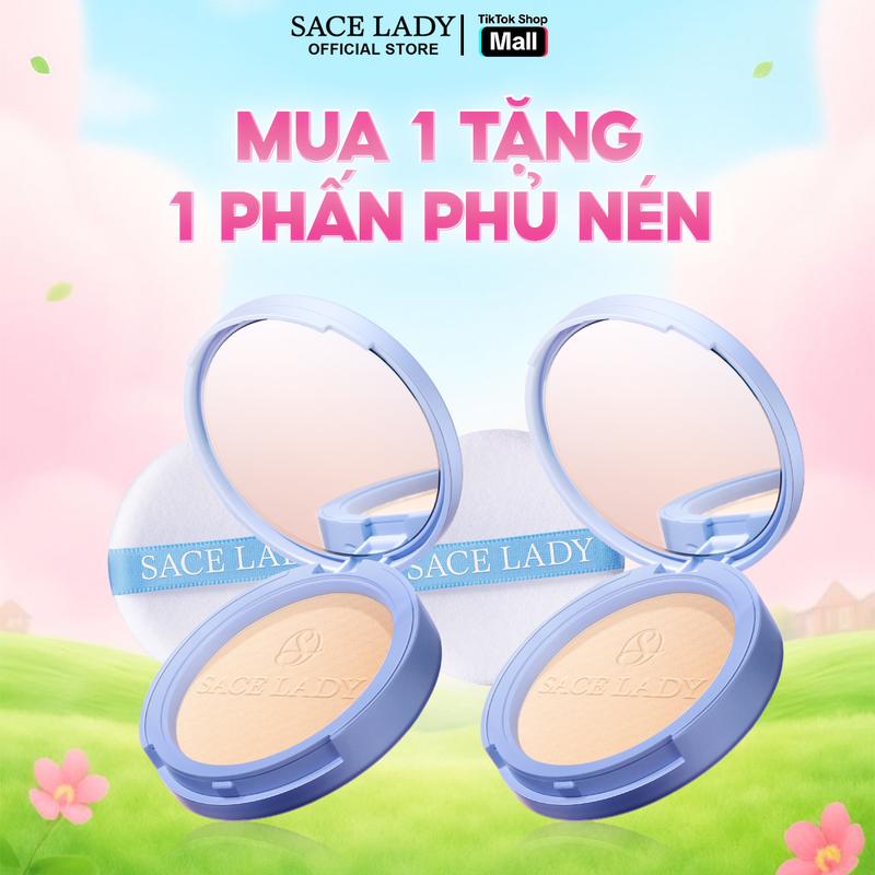MUA 1 TẶNG 1 Phấn phủ nén SACE LADY chống thấm nước lâu trôi kiểm soát dầu lì mịn