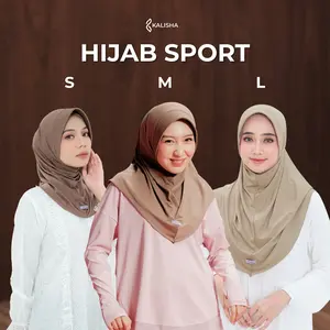 Kalisha - Sport Bergo Instan All Size (Kerudung Olahraga Bahan Jersey) Kalisha - Sport Bergo Instan All Size (Kerudung Olahraga Bahan Jersey)