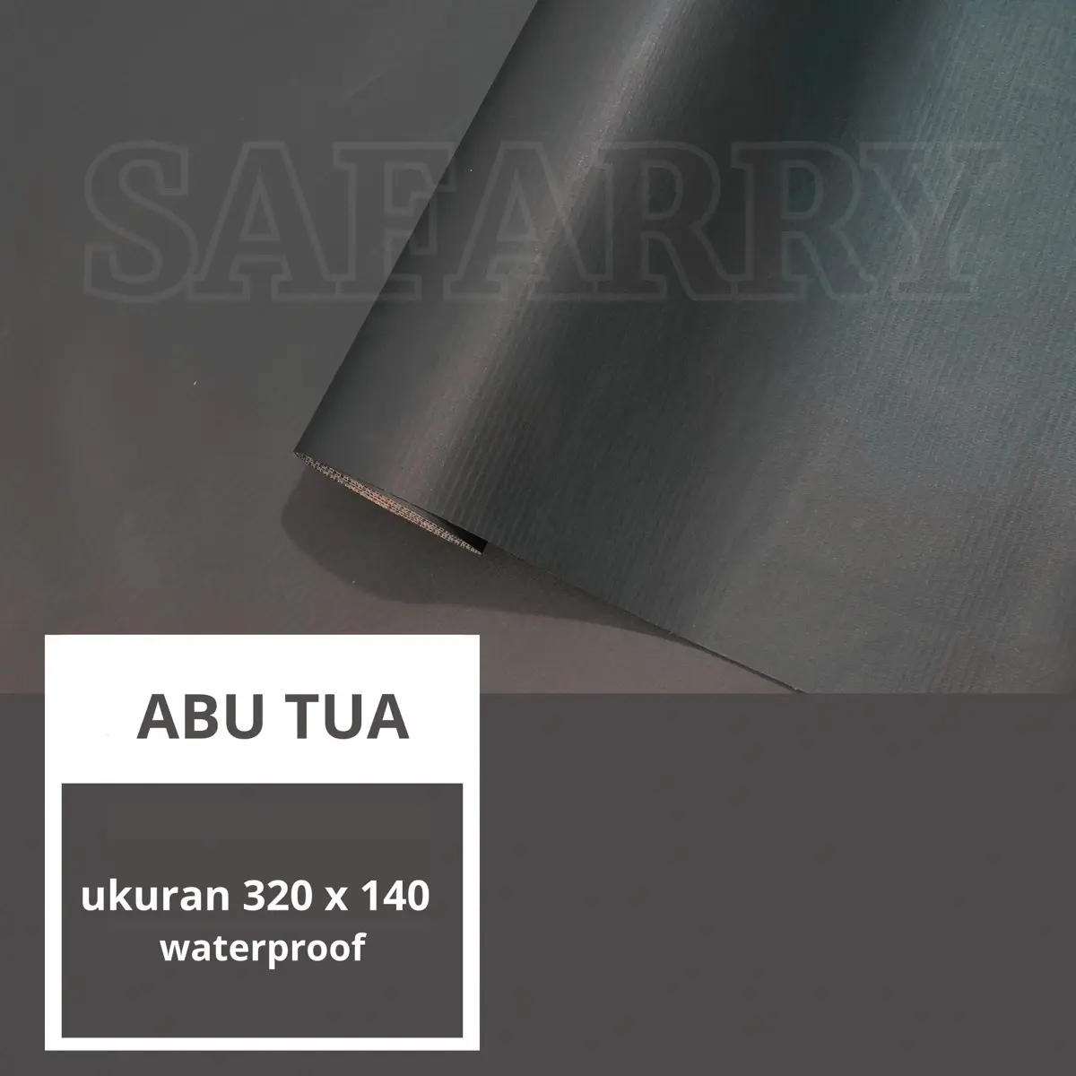 Background Foto/Alas Foto Waterproof Warna Abu Abu Ukuran 320 x 140