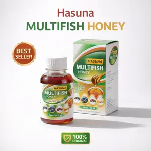 Hasuna Multifish Madu Membantu Kecerdasan dan Nafsu Makan 130ml Nutrisi Pintar Pengaruhi Imunitas BPOM MD 071267007300047
